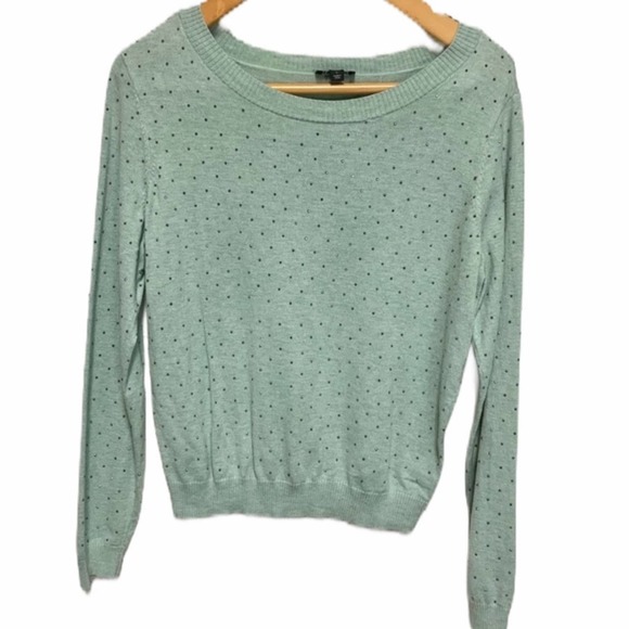 The Limited Sweaters - The limited LG studded bling mint pullover…